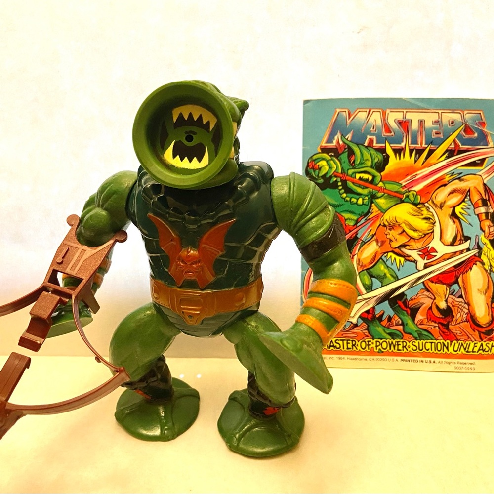 1984 Vintage MOTU he-man masters of the universe LEECH 100% COMPLETE.